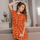thumbnail image 3 of Disketp A Big Hot Dog para Camisón Corto de Manga Corta para Mujeres, Camisón Cómodo con Escote Redondo, Bonito y Confortable, 3 of 6