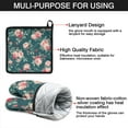 thumbnail image 7 of Pioneer Flower Kitchen Oven Mitt and Pot Holder Sets 4 Pcs for Baking, Cooking and Grilling, Heat Resistant Up To 392 °F, 7 of 7
