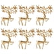 thumbnail image 1 of 6 broches navideños con forma de alce, pasadores de moda, ramilletes retro dorados, 1 of 8