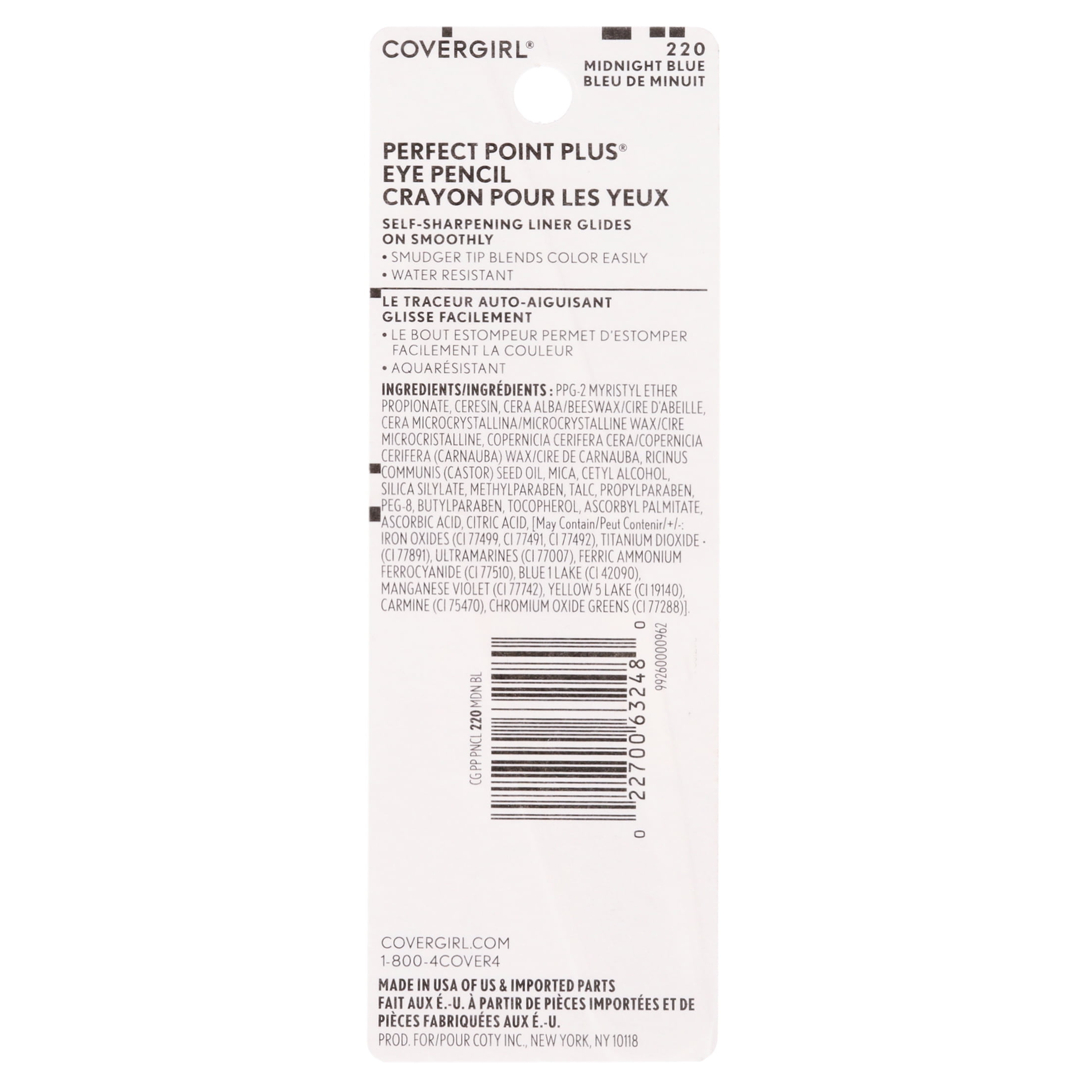 (2 pack) CoverGirl Perfect Point Plus Eyeliner: Midnight Blue #220