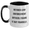 White/Black, variant on Law Enforcement Officer Humor Two Tone Coffee Mug, Funny Retired Officer Quote, Gifts from Friends for Father's Day, 11oz Ceramic Mug
