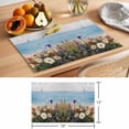 thumbnail image 6 of Flower Placemats Set of 4, White Purple Floral Spring Vine Oil Painting Style Botanical Non-Slip Place Mats Washable Table Mats for Kitchen Dining Table Decorations Indoor/Outdoor, 6 of 9