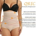 thumbnail image 4 of QRIC Tummy Control Shapewear Panties for Women High Waist Trainer Cincher Underwear Body Shaper, 4 of 6