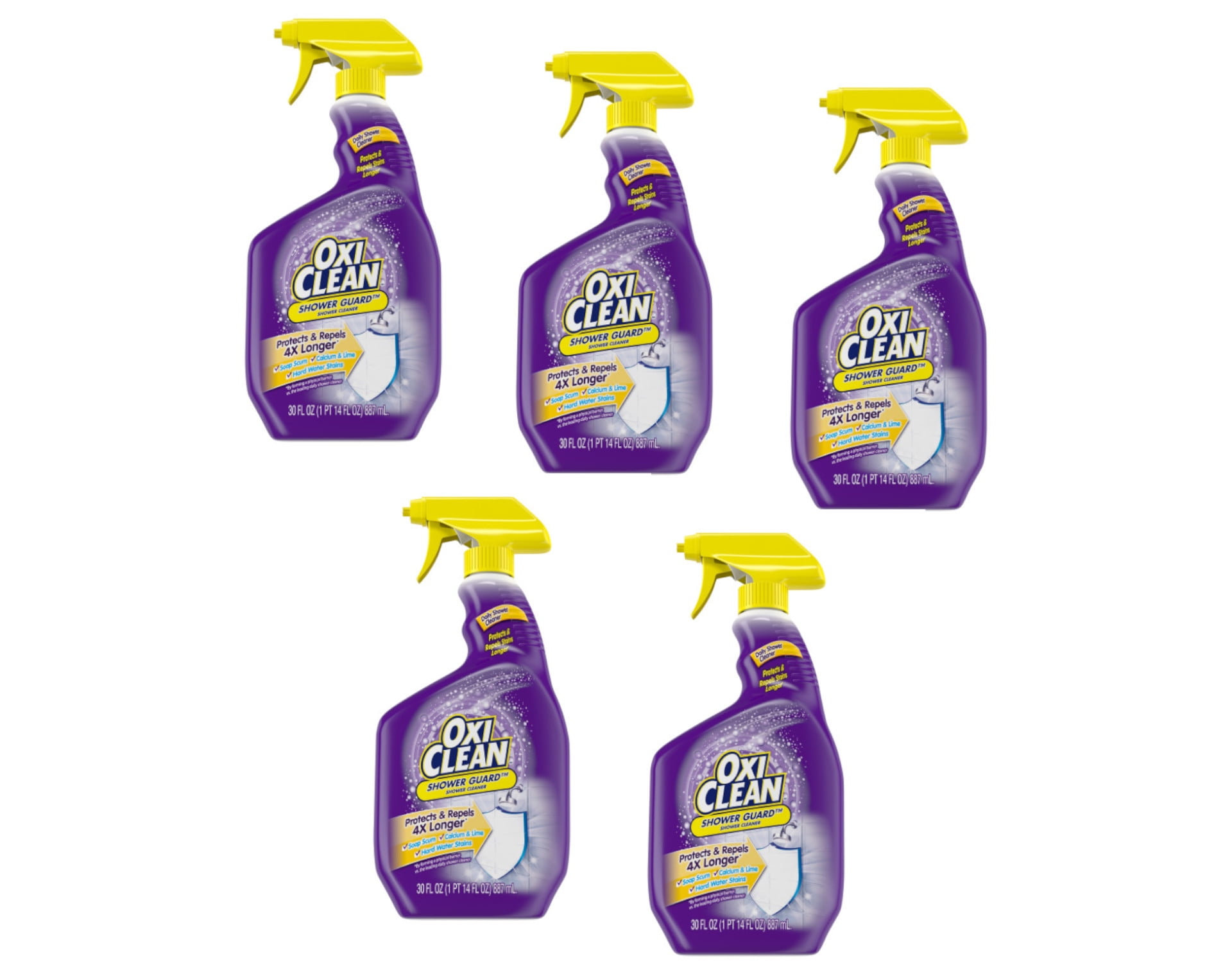 OxiClean Shower Guard, 30 Ounce Pack of 5