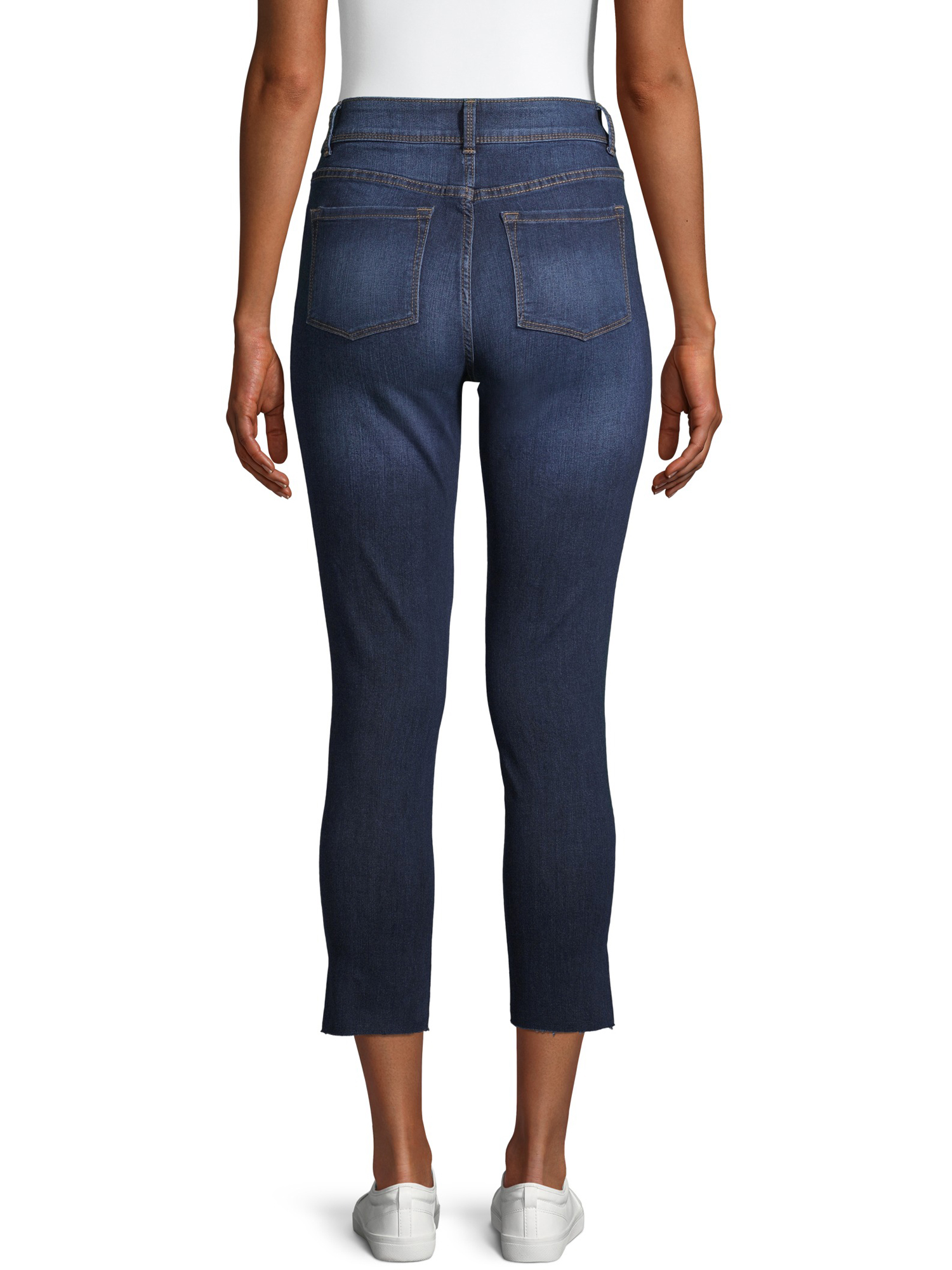 Time and Tru Women's High Rise Button Skinny Jeans - image 4 of 6