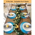thumbnail image 4 of 15 Inch Round Placemats Set of 4, Funny Diving Pig Non Slip Heat Insulation PP Table Mats, Ocean Sea Coastal Coral Fish Marine Life Washable Place Mats for Kitchen Dining Party Table Decor, 4 of 7