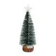 thumbnail image 2 of Dserfhy Mini Christmas Tree Small Artificial Snow Flocked Pencil Tree with LED Lights Tabletop Tree Ornaments with Wooden Base for Xmas Home Decor, 2 of 8