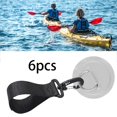 thumbnail image 6 of 6Pcs Holder Straps Paddle Clips Inflatable Boat Paddle Storage PVC Patch Oars Keeper for Paddle Board, Watercraft, Rowing, Canoe Gray, 6 of 9
