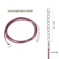 thumbnail image 2 of Collar Cordón A Granel Unique Bargains 10uds 23 Pulgadas 1.5mm Vino Rojo, 2 of 6