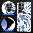 thumbnail image 5 of Case for Samsung Galaxy S24 Ultra, Whale Shark Blue Phone Case Military-Grade Drop Protection Cover for Women Girl - Frosted, 5 of 7