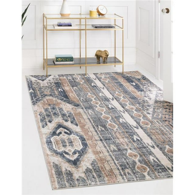 Unique Loom 3147117 6 x 9 Pi Orford Portland Rectangle Tapis&44; Bleu Marine