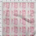 thumbnail image 3 of oneOone Cotton Poplin Peach2 Fabric Texture Watercolor Sewing Craft Projects Fabric Prints By Yard 56 Inch Wide, 3 of 4