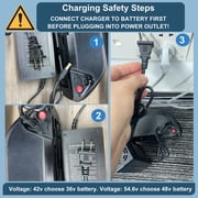 4Prong 52V 20AH Ebike Battery 52V Electric Bike Battery 2000W Lithium Battery for Adult Electric Scooter Motor