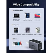 UGREEN Nexode USB C Charger, 65W GaN Charger Block with 3 Fast Charging Ports Compatible for MacBook, Compatible for iPhone, Compatible for iPad and more