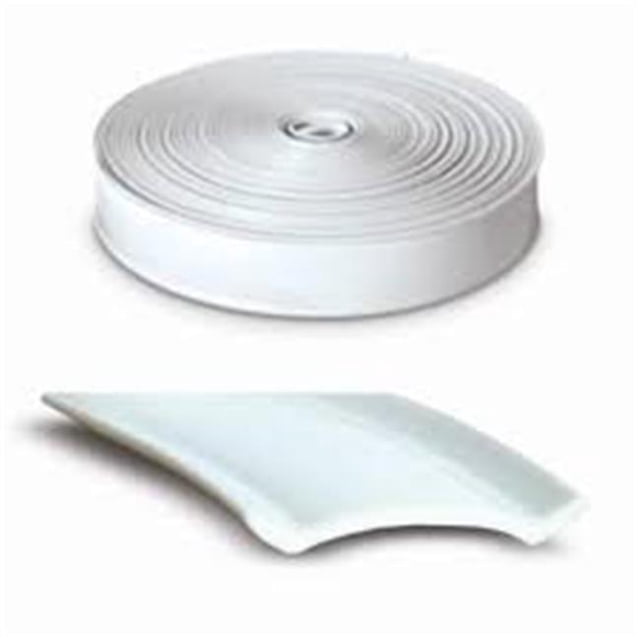 1 in. x 100 ft. Heavy Duty Insert Trim, White