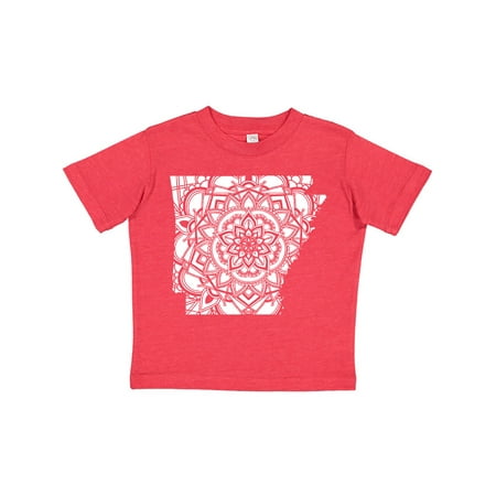 

Inktastic Arkansas Silhouette Mandala Gift Toddler Boy or Toddler Girl T-Shirt