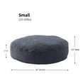 thumbnail image 2 of Happy Hounds Scout Sherpa Round Pillow Dog Bed, Blue Steel, Small (30 x 30 in.), 2 of 5