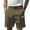 18# Army Green, variant on Men's Casual Shorts High Waist Arrow Waistband Summer Breathable Slim Dress Shorts with Pockets Fit Relaxed Short Waist Shorts Brown 3XL