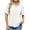 White, variant on yillto Womens Top Shirts Button down Short Sleeve V Neck Collared Summer Causal Blouse with Pockets