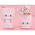 thumbnail image 1 of Telescopic Pencil Case Canvas Pencil Cases, Cute Cat Pattern Pencil Holder, 1 of 5