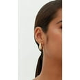 thumbnail image 4 of PAVOI Teardrop Chunky Hoop Earrings, Yellow Gold, 14K Gold Plated, Lightweight Drop Earrings, 22mm, 4 of 6