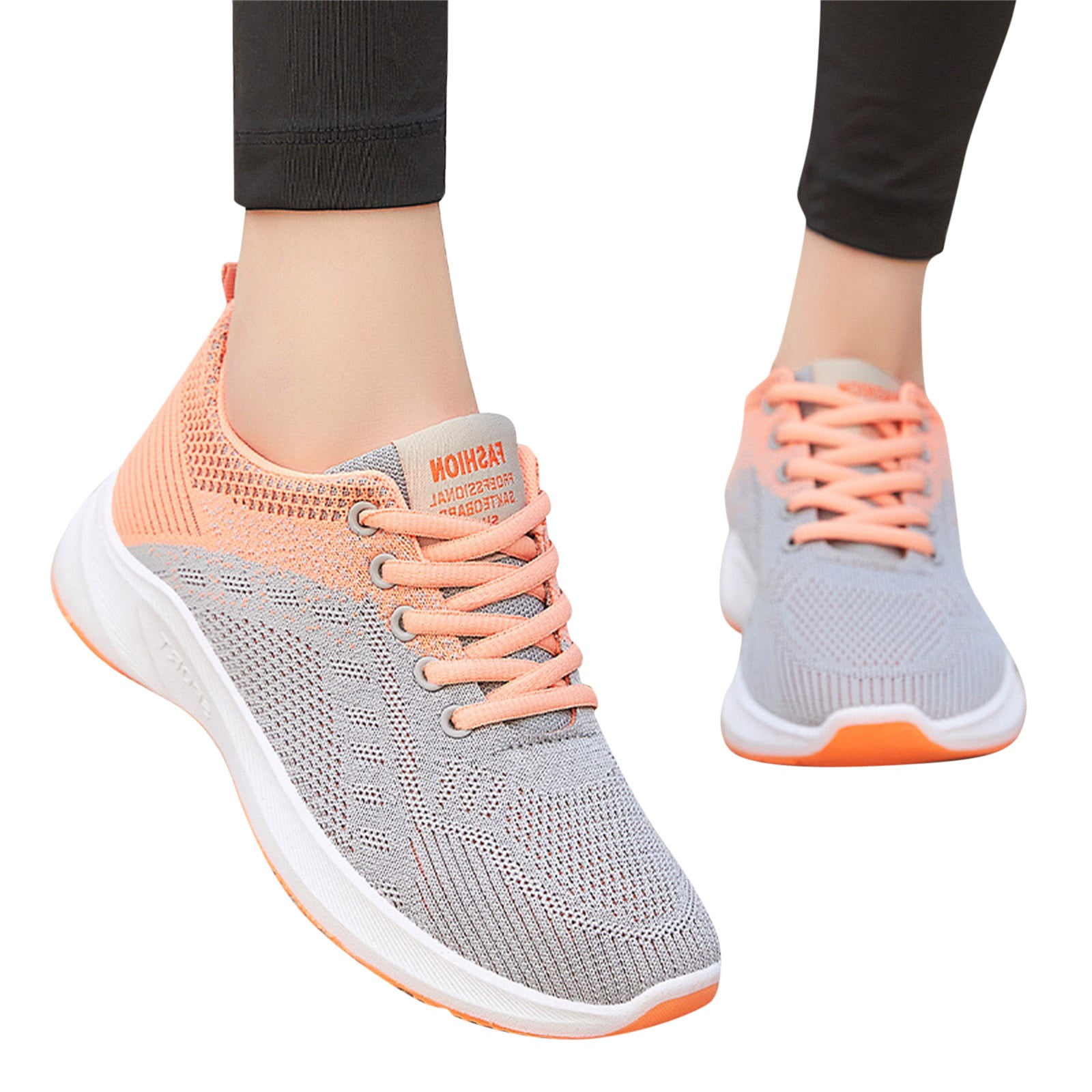 Daznico Women's Walking Shoes Tennis Sneakers Casual Lace Up