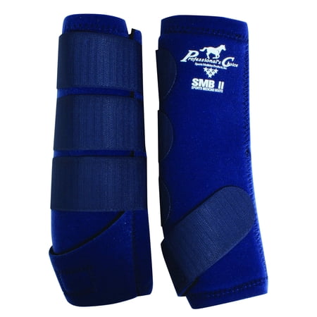 Professional s Choice SMBII Pair Horse Equine SMB Medicine Boots Navy Blue Medium