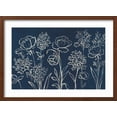 thumbnail image 2 of Art.com Indigo Floral I Art Print by Silvia Vassileva, Brown Frame Wall Art, 23" x 17", 2 of 5