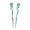 Green, variant on Motique Accessories Yellow Twirl Plastic Hair Sticks with Glitter and Diamonds Chopsticks