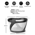 thumbnail image 7 of 200pcs Disposable Coffee Paper Filters For K-Duo Brewer K/Duo Plus Carafe Coffee Makers, 8-12 Cup Basket Paper Filter+ 1 Refilled Coffee Filter Basket For K-Duo, 7 of 7