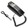 thumbnail image 1 of KXT777CID Corded Wall Telephone Calendar LCD Display Redial Function Corded Landline for Hotel Home Office (Black), 1 of 4