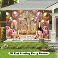 thumbnail image 4 of Happy 50th Birthday Backdrop Pink Gold Balloons Fabulous 50th Birthday Background for Women Glitter Diamond Crown Fifty Years Old Age Birthday Party Decorations Banner Photo Booth Props, 4 of 5