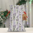 thumbnail image 5 of KLL Lavender Flowers for Christmas Gift Bag,Holiday Bags for Gifts Christmas Bags & Drawstring Gift Pouch Reusable Holiday Gift Bags & Party Favor Bags (1 PCS)-Medium, 5 of 9