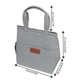 thumbnail image 2 of Bolsa de almuerzo con asa, bolsa térmica aislante portátil, organizador, bolsa de almuerzo con asa, bolsa de aislamiento térmico para hombres, 2 of 5