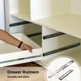 thumbnail image 4 of Drawer Slides, 2 Pack Full Extension Ball Bearing Telescoping Sliding Rails with 260 lb Load Capacity Drawer Runners for Cabinets Furniture RVs Trucks Vending Machines, 45cm/17in, 4 of 6