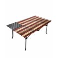 thumbnail image 6 of Retro American Flag Rectangle Tablecloth, Waterproof Elastic Fitted Table Covers for 6 Foot Tables, 32x72inch Decorative Tablecloths for Picnic, Camping, Indoor, Outdoor, Vintage Shabby US Flag, 6 of 6