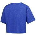 thumbnail image 3 of Women's New Era Blue Detroit Lions Cropped Boxy Sport Classics Mineral Wash T-Shirt, 3 of 5