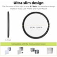 thumbnail image 6 of 12 Inch Flush Mount LED Ceiling Light, 5CCT 3000K-6500K, 24W 2800LM Ultra-Thin Round Black Light for Hallway Bathroom Bedroom Kitchen – 1 Pack, 6 of 8