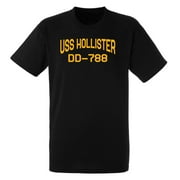 USS Hollister DD-788 Destroyer Naval Warship Standard Size Short Sleeve Tee Shirt