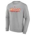 thumbnail image 2 of Men's Fanatics Heather Gray Kansas City Chiefs Bold Move Pullover Sweatshirt, 2 of 3