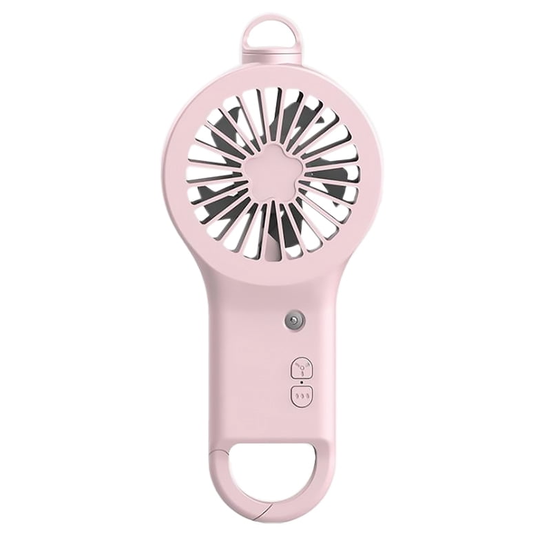 Pink Mini Portable USB Rechargeable Cooling Fan Handheld Electric Fan L&6 