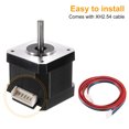 thumbnail image 5 of 1 Pcs Nema 17 Stepper Motor 42x42x40MM Bipolar 1.5A/2.8V 0.4N.M 42 Motor 2 Phase Servo Motor 1.8 Degree, 5 of 6