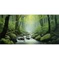 thumbnail image 3 of 30X18IN Tropical Forest Terrarium Background, Natural Green Forest Tree Reptile Habitat Background, Misty RaINforest Aquarium Background, with 8 EVA Double-Sided Tape, 3 of 5