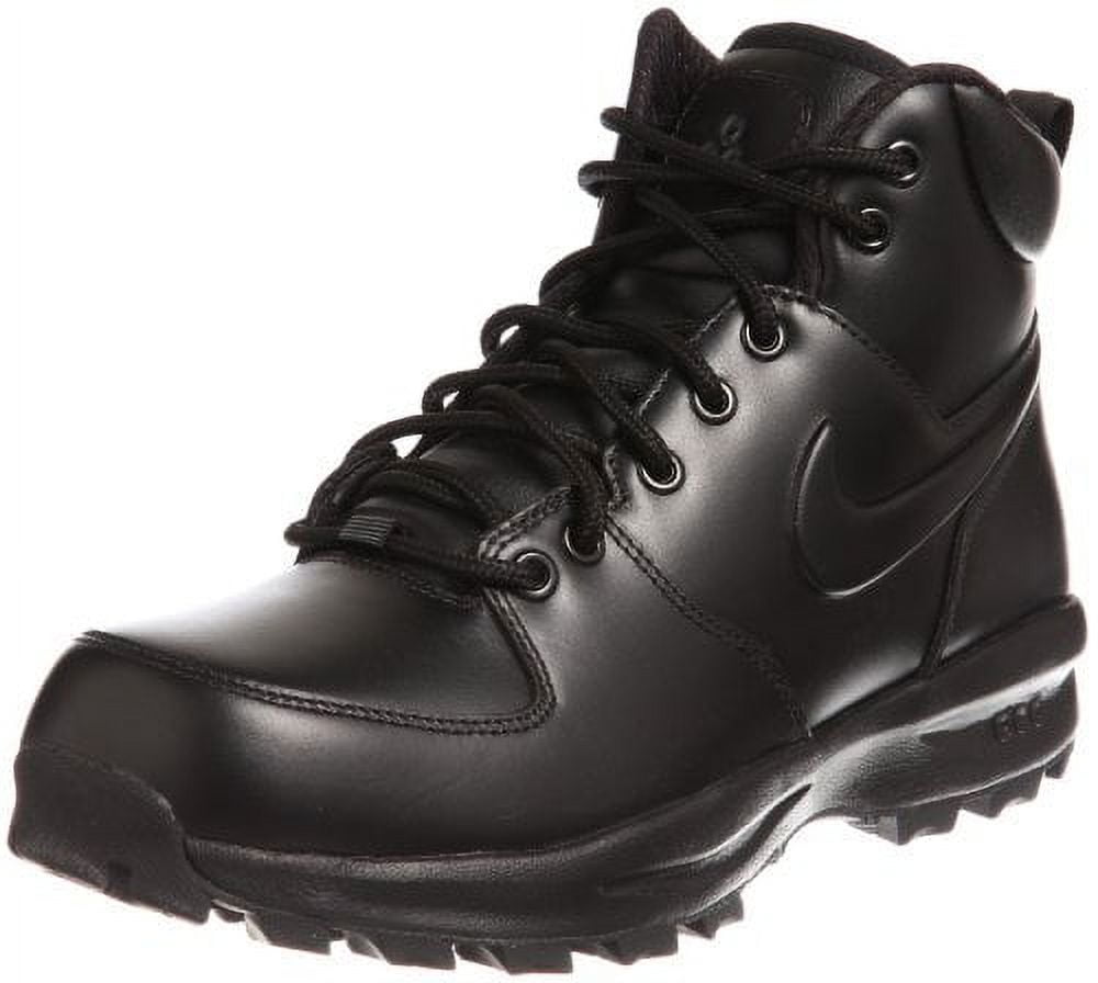 Nike Leather Manoa Boots Black/Black/Black Men\'s (5)
