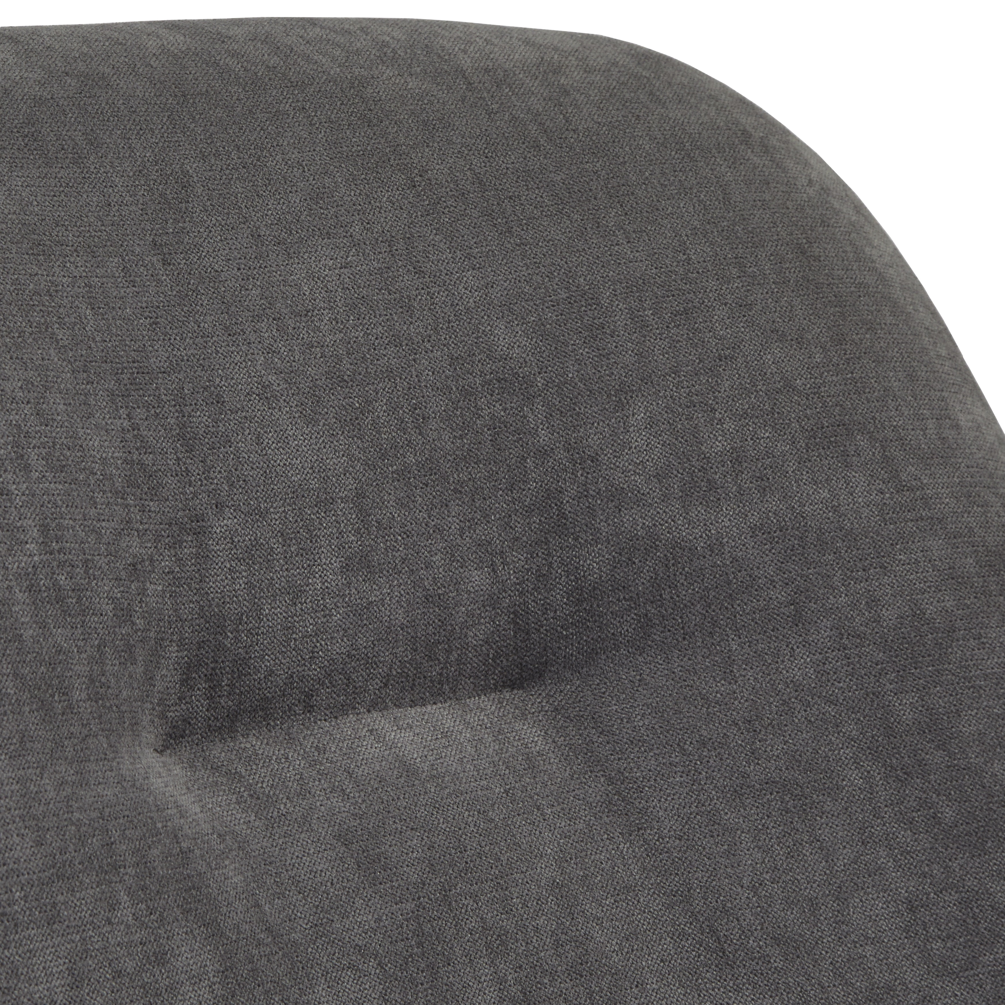 TMS Mick Upholstered Wood Rocking Chair, Dark Gray Linen Type Fabric