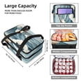 thumbnail image 3 of Seagull Double Layered Insulated and Refrigerated Lunch Bag with Two Compartments, Large Capacity, and Hand-Carrying Feature, 7.1x11.4x16.1 Inches - Ideal for Daily Use as Lunch Bags, 3 of 6