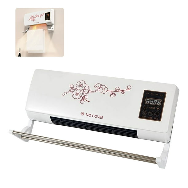 Calentador de Aire Caliente Kuymtek con Pantalla Digital y Percha Montado en La Pared