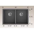 thumbnail image 1 of American Imaginations 32-in. W CSA Approved Coffee Kitchen Sink With 2 Bowl, 1 of 2