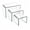 Clear, variant on T'z Tagz New 2 Inch Deep 3 Piece Dark Red Acrylic Riser Display Stand Set 4