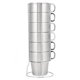 thumbnail image 1 of Juego de tazas, taza antiescaldaduras de doble capa con soporte, taza de acero inoxidable de grado profesional, 1 of 8